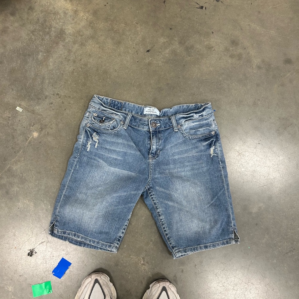Blue Denim Shorts
